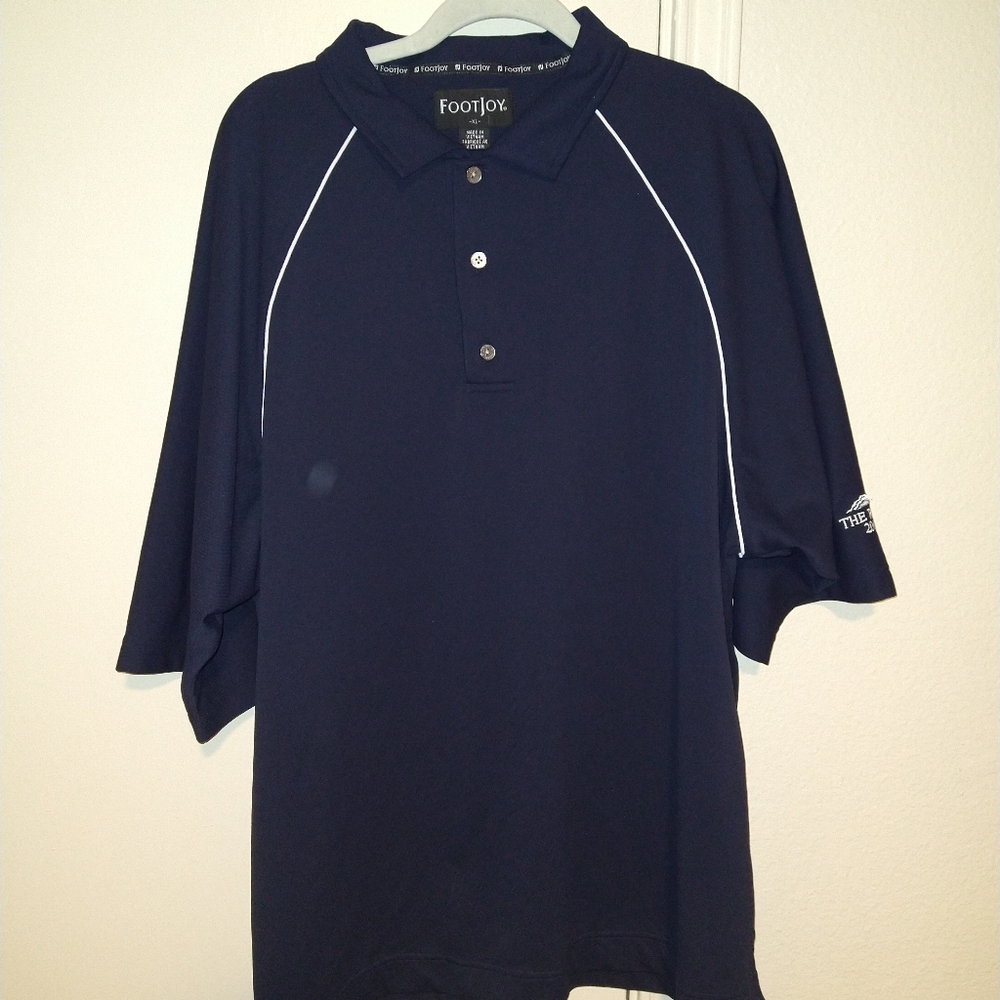 Footjoy FJ Blue Short Sleeve Golf Polo Shirt Men's sz XL